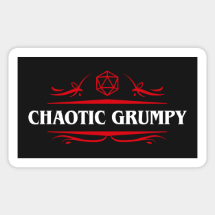 Chaotic Grumpy Alignment RPG Sticker